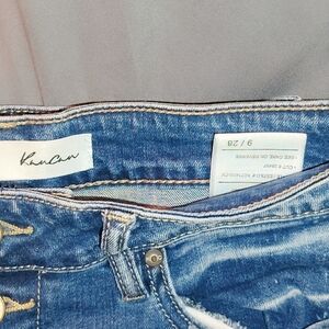KanCan High Rise Distressed Blue Jeans